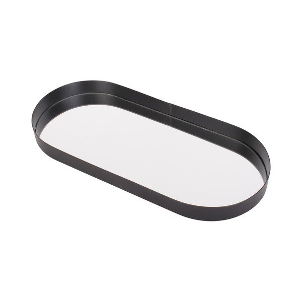 Vassoio nero con specchio Ovale, larghezza 18 cm Mirage - PT LIVING