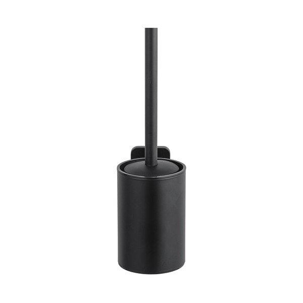 Scopino WC senza foratura nero opaco in acciaio inox con aggancio Turbo-loc Porto – Wenko