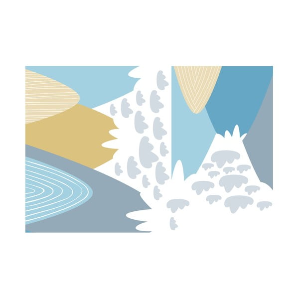 Adesivo murale Montagne giganti scandinave Blanka - Ambiance-image-2