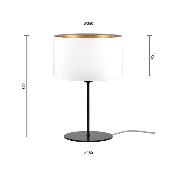 Lampada da tavolo bianca (altezza 38 cm) Tres - Sotto Luce-image-2