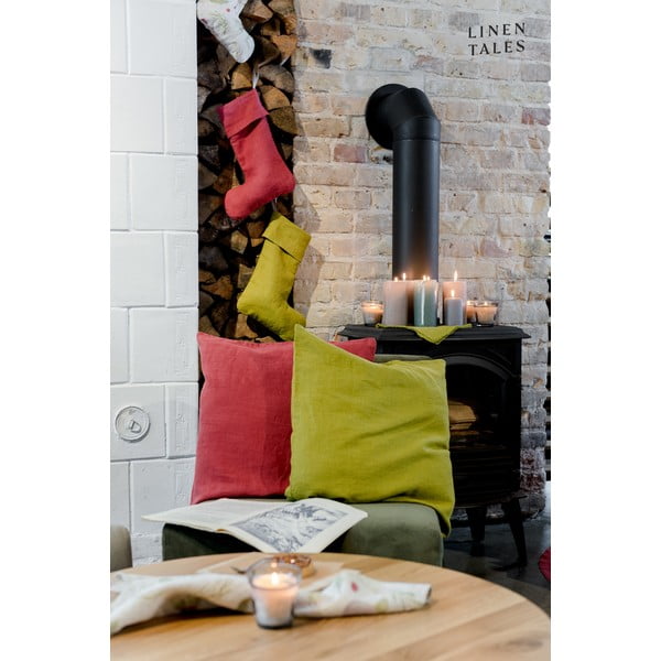 Calza natalizia in tessuto Red Pear – Linen Tales-image-4