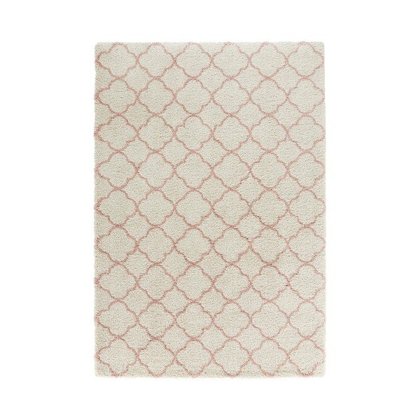 Tappeto crema e rosa Grace Creme Rose, 200 x 290 cm - Mint Rugs