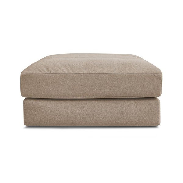 Poggiapiedi grigio tortora con rivestimento in velluto Sierra – Bobochic Paris