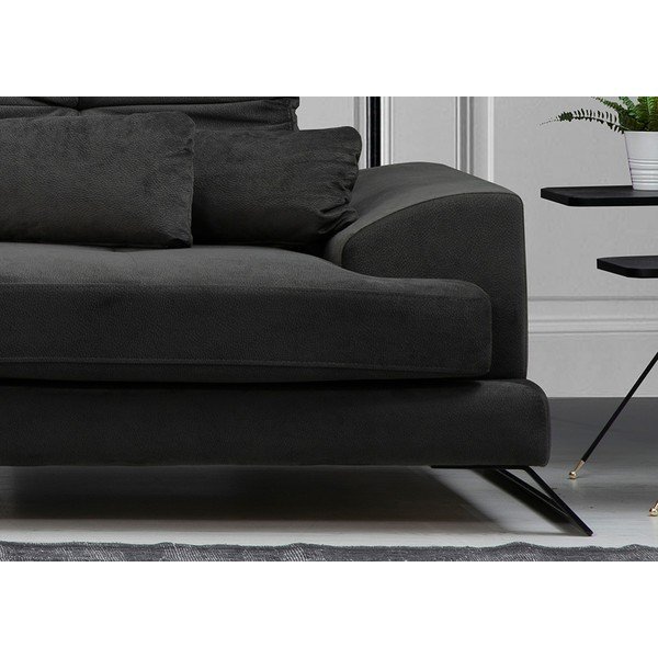 Divano angolare grigio scuro (angolo sinistro) Frido - Balcab Home-image-4
