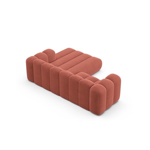 Divano angolare color salmone ad angolo destro Lupine - Micadoni Home-image-3