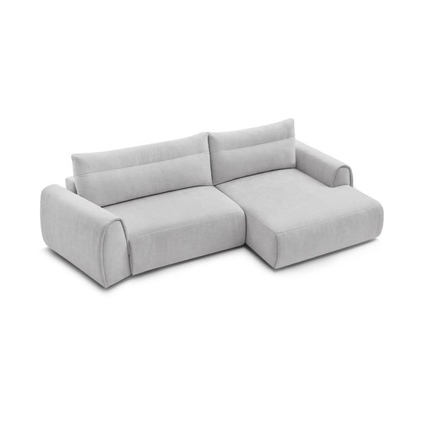 Divano angolare in grigio chiaro Aden – Bobochic Paris-image-4