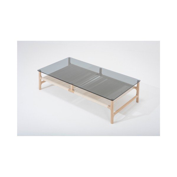 Tavolino in rovere massiccio, 120 x 60 cm Fawn - Gazzda-image-3