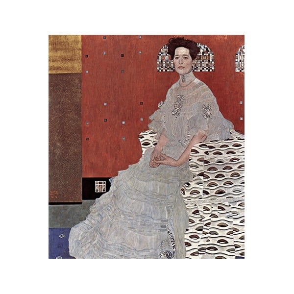 Reprodukce obrazu Gustav Klimt - Fritza Riedler, 80 x 70 cm