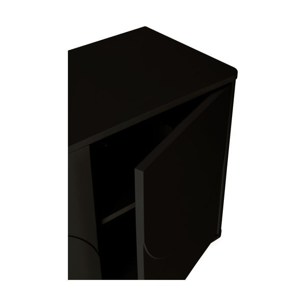 Cassettiera nera 180x75x40 cm Solei – MOME-image-4