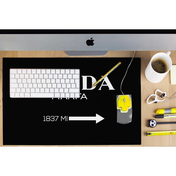 Tappetino da tavolo nero Black Prada - Little Nice Things-image-1