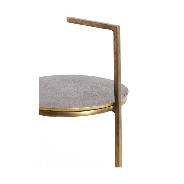 Tavolino rotondo con piano in pietra ø 26 cm Leda – Light & Living-image-4