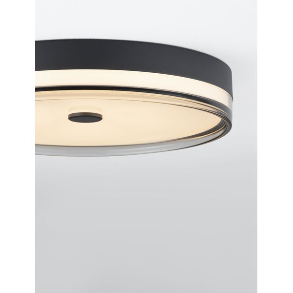 Plafoniera LED nera opaca in acciaio con intensità regolabile Helios – Nova Luce-image-2
