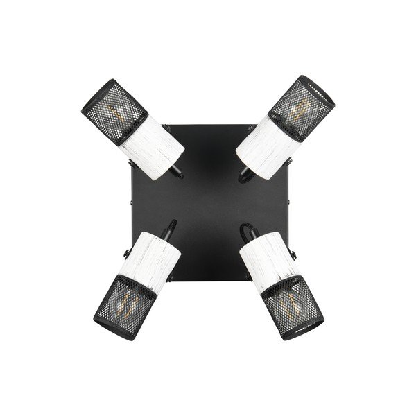 Faretto bianco e nero ø 9 cm Tosh - Trio-image-3