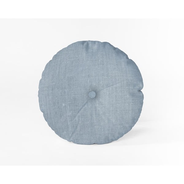 Cuscino Cojin Redondo azzurro, ⌀ 45 cm - Really Nice Things