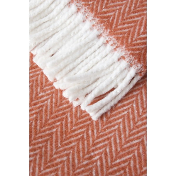 Plaid in terracotta con cotone , 140 x 180 cm Skyline - Euromant-image-2