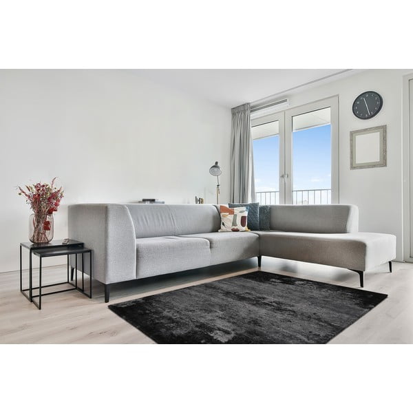 Tappeto in lana grigio scuro 200x300 cm Bran - Agnella-image-1