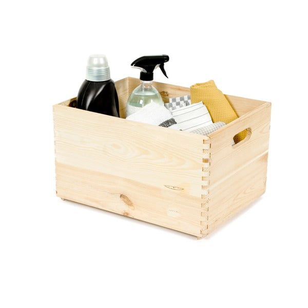 Scatola in legno di pino Custom, 40 x 30 x 23 cm - Compactor-image-2