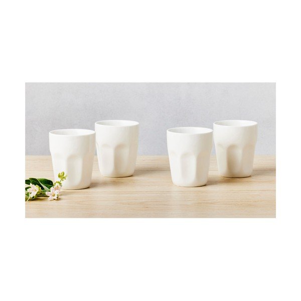 Set di 4 tazze in porcellana bianca da 200 ml Basic - Maxwell & Williams-image-1
