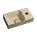 Lavabo color crema in calcestruzzo 31x17 cm Piccolino – Sapho