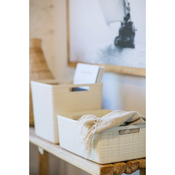 Cesto portaoggetti in plastica Jute - Curver-image-1