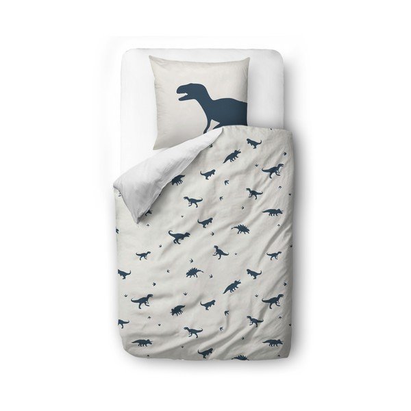 Biancheria da letto per bambini in cotone sateen 200x140 cm Dino World - Butter Kings