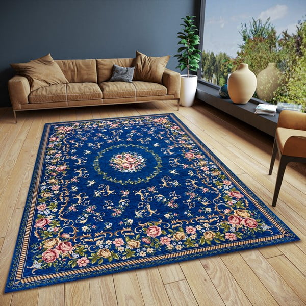 Tappeto blu scuro 75x150 cm Nour - Hanse Home-image-1