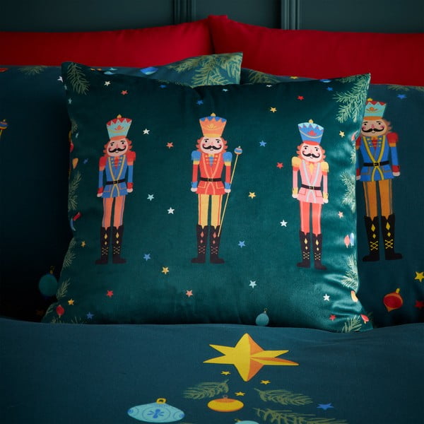 Cuscino decorativo con motivo natalizio 45x45 cm Nutcracker - Catherine Lansfield-image-3