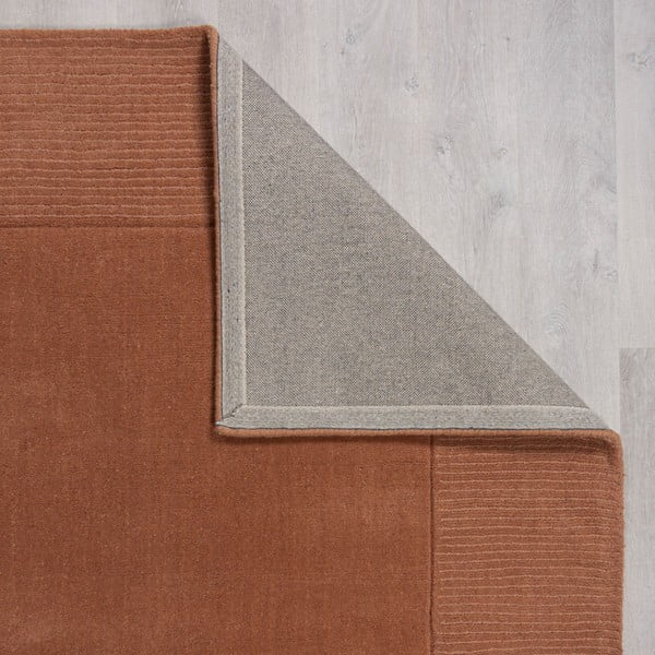 Tappeto in lana color mattone 120x170 cm - Flair Rugs-image-2