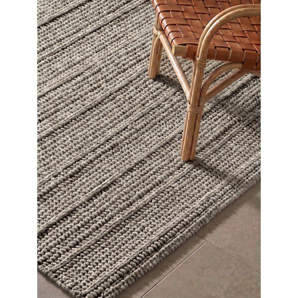 Tappeto grigio in lana tessuto a mano 80x150 cm Camden Parker – Ted Baker-image-2