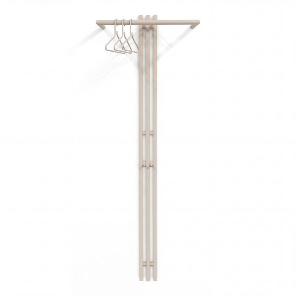 Attaccapanni da parete grigio tortora in acciaio 65 cm Senza – Spinder Design
