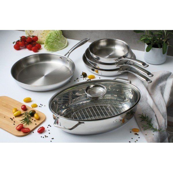 Padella in acciaio inox ø 28 cm – Brandani-image-1
