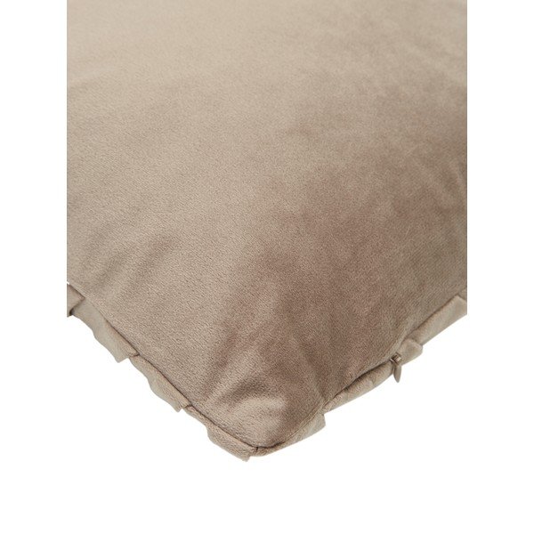 Federa decorativa in velluto beige, 30 x 50 cm Lucie - Westwing Collection-image-3