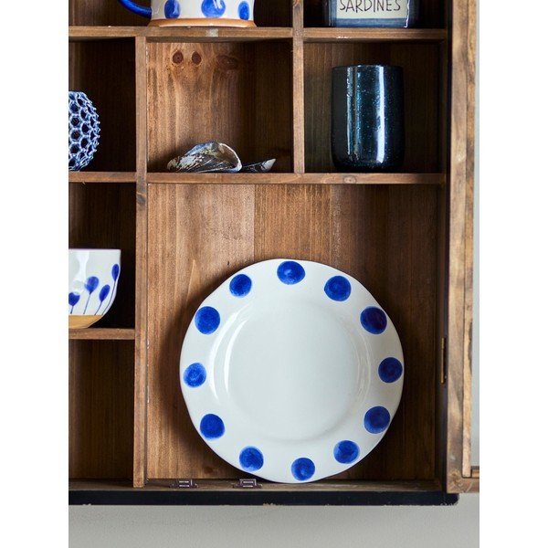 Set di piatti da dolce bianchi/blu in gres 3 pz ø 22 cm Linora – Bloomingville-image-4