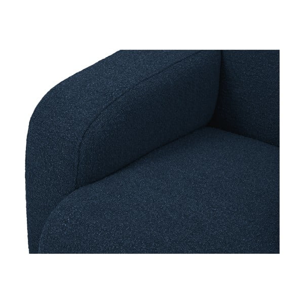 Divano angolare blu scuro in tessuto bouclé (angolo destro) Molino - Micadoni Home-image-1