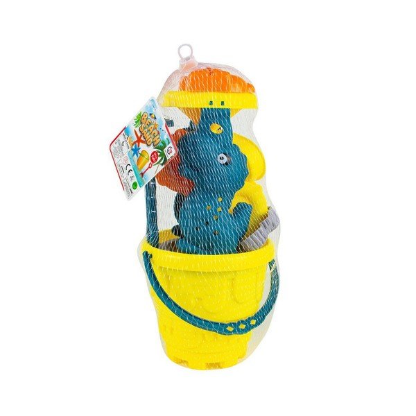 Set da gioco da spiaggia con secchiello paletta e rastrello - Juinsa