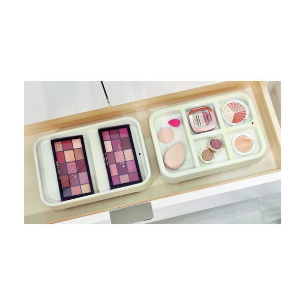 Organizzatore di trucchi bianco Eco Bin, 28,12 x 19,23 cm - iDesign-image-1