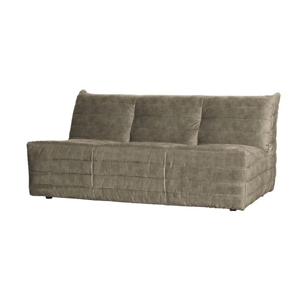 Divano in velluto beige 160 cm Bag - WOOOD-image-1