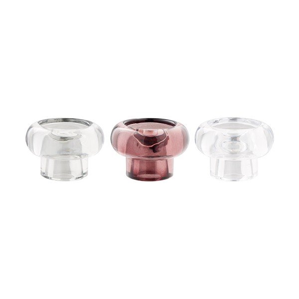 Portacandele in set in vetro 3 pz – House Nordic
