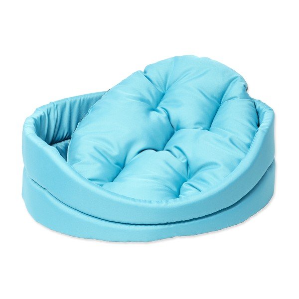 Letto per cani in peluche turchese 40x48 cm Dog Fantasy DeLuxe - Plaček Pet Products-image-1
