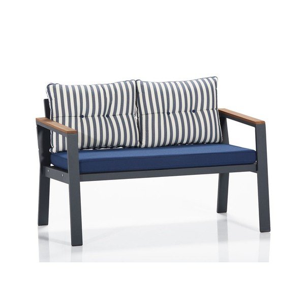 Set da giardino blu per 4 persone Defne - Floriane Garden-image-2