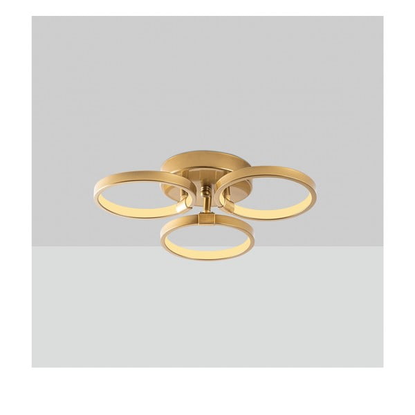 Plafoniera LED in oro ø 17 cm Halka - Opviq lights-image-1