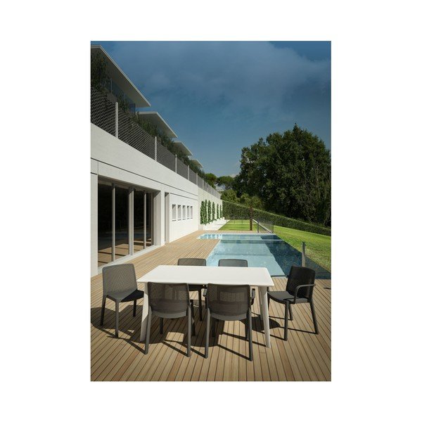 Sada 4 tmavě šedých zahradních židlí Resol Fresh Garden-image-2