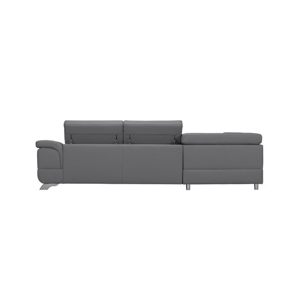 Šedá rozkládací pohovka s úložným prostorem Windsor & Co Sofas Gamma, levá strana-image-3
