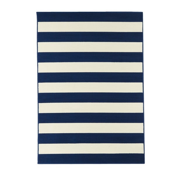 Tappeto da esterno blu e bianco , 160 x 230 cm Stripes - Floorita