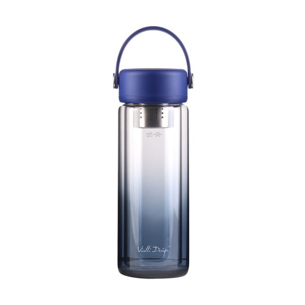 Bottiglia blu in vetro 350 ml Fuori – Vialli Design