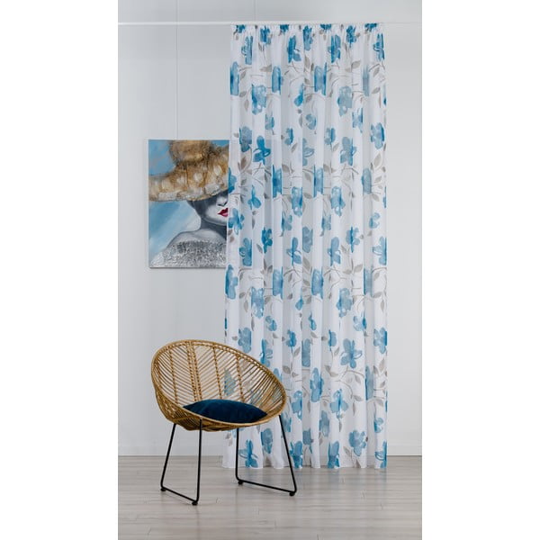 Tenda bianco-blu 300x260 cm Mariola - Mendola Fabrics