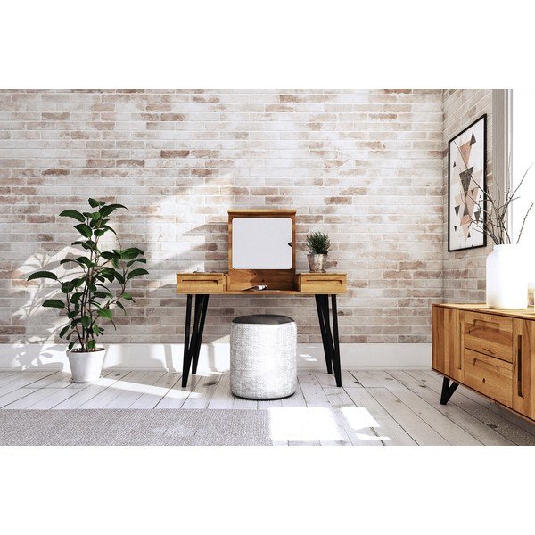 Tavolo da toeletta in rovere 120x53 cm Golo - The Beds-image-1