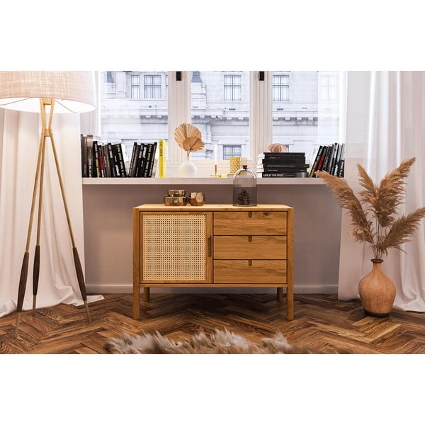 Cassettiera bassa in rovere 97x69 cm Pola - The Beds-image-1