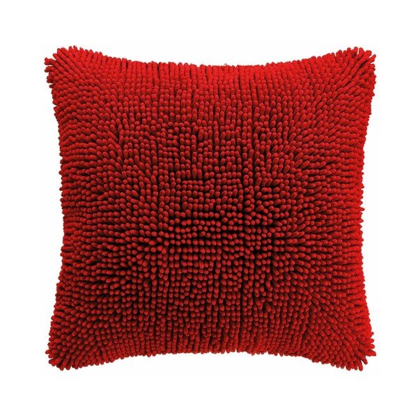 Federa rossa Shaggy, 45 x 45 cm - Tiseco Home Studio