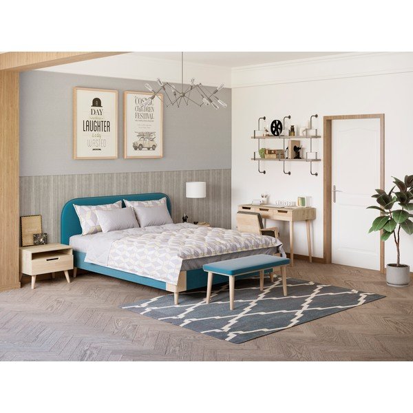 Letto matrimoniale marrone, 160 x 200 cm Lagom Plain Soft - ProSpánek-image-1